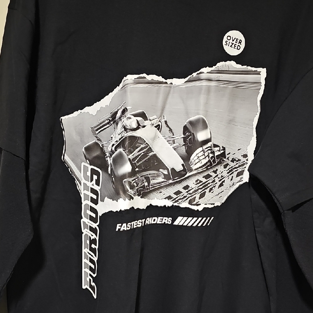 Furious Black Long Sleeve Kids Tee - Picture 4 of 5
